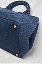view 7 of 10 Prada Denim Canapa Tote Bag in Blue