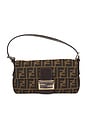 view 1 of 9 Fendi Zucca Baguette Shoulder Bag in Brown