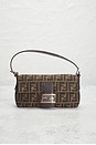 view 2 of 9 Fendi Zucca Baguette Shoulder Bag in Brown