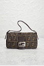 view 2 of 9 Fendi Zucca Baguette Shoulder Bag in Brown