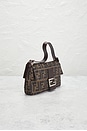 view 4 of 9 Fendi Zucca Baguette Shoulder Bag in Brown
