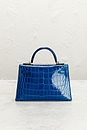 view 3 of 7 Hermes Alligator Kelly 20 Handbag in Bleu Zellige