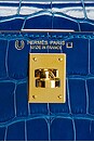 view 5 of 7 Hermes Alligator Kelly 20 Handbag in Bleu Zellige