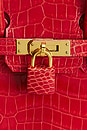 view 6 of 8 Hermes Shiny Porosus Crocodile Birkin 25 Handbag in Rouge
