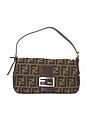 view 1 of 10 Fendi Zucca Baguette Shoulder Bag in Tobacco Brown