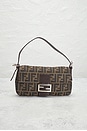 view 2 of 10 Fendi Zucca Baguette Shoulder Bag in Tobacco Brown