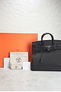 view 8 of 8 Hermes Togo Haut A Courroies Birkin 40 Handbag in Noir