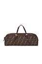 view 1 of 9 Fendi Zucca Belted Boston Bag in Brown