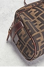 view 8 of 9 Fendi Zucca Belted Boston Bag in Brown