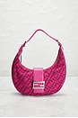 view 2 of 10 Fendi Zucca Croissant Hobo Bag in Pink