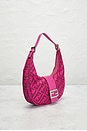 view 4 of 10 Fendi Zucca Croissant Hobo Bag in Pink
