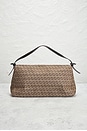 view 3 of 10 Fendi Zucchino Baguette Shoulder Bag in Beige