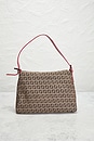 view 3 of 10 Fendi Zucchino Mama Baguette Shoulder Bag in Beige