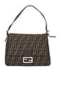 view 1 of 9 Fendi Zucca Mama Forever Baguette Shoulder Bag in Tobacco Brown