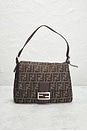 view 2 of 9 Fendi Zucca Mama Forever Baguette Shoulder Bag in Tobacco Brown