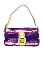 view 1 of 10 Fendi Satin Baguette Shoulder Bag in Multi