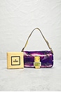 view 10 of 10 Fendi Satin Baguette Shoulder Bag in Multi