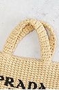 view 7 of 8 Prada Raffia Logo Tote Bag in Beige