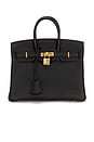 view 1 of 7 Hermes Togo Birkin 25 Handbag in Noir