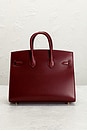 view 3 of 9 Hermes Box Birkin 25 Sellier Handbag in Bordeaux
