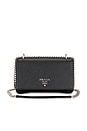 view 1 of 8 Prada Saffiano Flap Crossbody Bag in Black