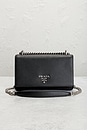 view 2 of 8 Prada Saffiano Flap Crossbody Bag in Black