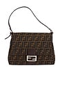 view 1 of 10 Fendi Zucca Mama Baguette Shoulder Bag in Brown