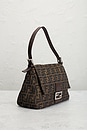 view 4 of 10 Fendi Zucca Mama Baguette Shoulder Bag in Brown