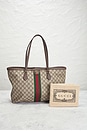 view 10 of 10 Gucci Ophidia Tote Bag Brown in Beige