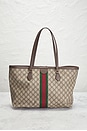 view 3 of 10 Gucci Ophidia Tote Bag Brown in Beige