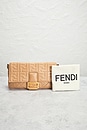 view 10 of 10 Fendi FF Embossed Baguette Shoulder Bag in Beige