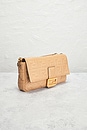view 4 of 10 Fendi FF Embossed Baguette Shoulder Bag in Beige