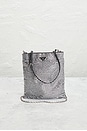 view 2 of 10 Prada Crystal Embellished Satin Tote Bag in Silver