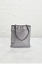 view 3 of 10 Prada Crystal Embellished Satin Tote Bag in Silver