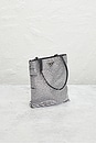 view 4 of 10 Prada Crystal Embellished Satin Tote Bag in Silver