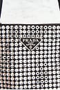view 5 of 10 Prada Crystal Embellished Satin Tote Bag in Silver