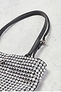 view 8 of 10 Prada Crystal Embellished Satin Tote Bag in Silver