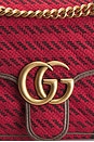 view 5 of 8 Gucci Tweed GG Marmont Shoulder Bag in Red