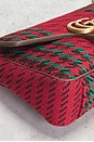 view 7 of 8 Gucci Tweed GG Marmont Shoulder Bag in Red
