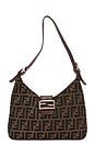 view 1 of 9 Fendi Zucca Mama Baguette Shoulder Bag in Tobacco Brown
