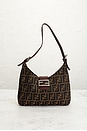 view 2 of 9 Fendi Zucca Mama Baguette Shoulder Bag in Tobacco Brown