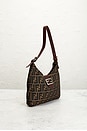 view 4 of 9 Fendi Zucca Mama Baguette Shoulder Bag in Tobacco Brown