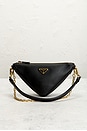 view 2 of 9 Prada Triangle Shoulder Bag in Black
