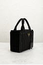 view 4 of 8 Prada Wicker Basket Bag in Black