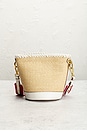 view 3 of 9 Prada Raffia Bucket Bag in Beige