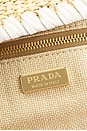 view 5 of 9 Prada Raffia Bucket Bag in Beige