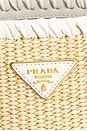 view 6 of 9 Prada Raffia Bucket Bag in Beige