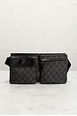 view 2 of 8 Gucci Denim Double Pocket Belt Bag in Grey