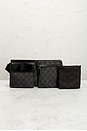 view 8 of 8 Gucci Denim Double Pocket Belt Bag in Grey