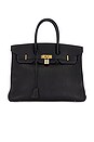 view 1 of 8 Hermes Togo Birkin 35 Handbag in Black